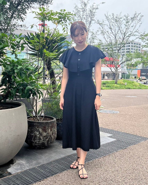 ビジュー付きスウェットチュニック