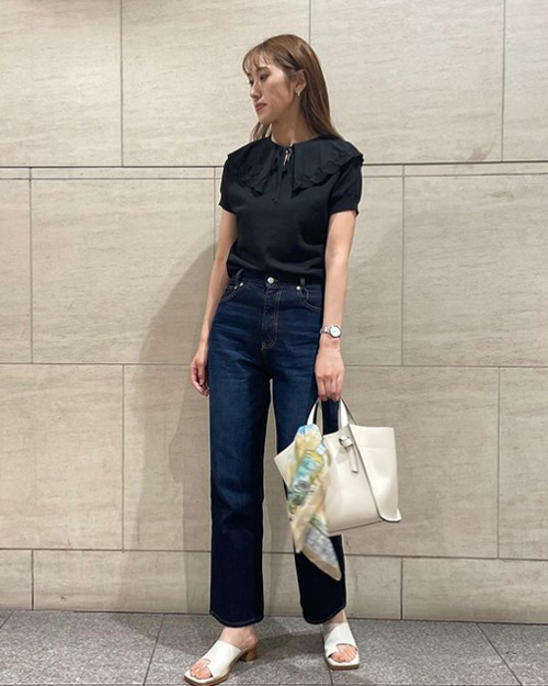 ビジュー付きスウェットチュニック