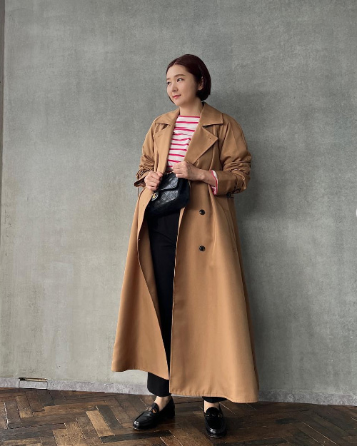 ビジュー付きスウェットチュニック