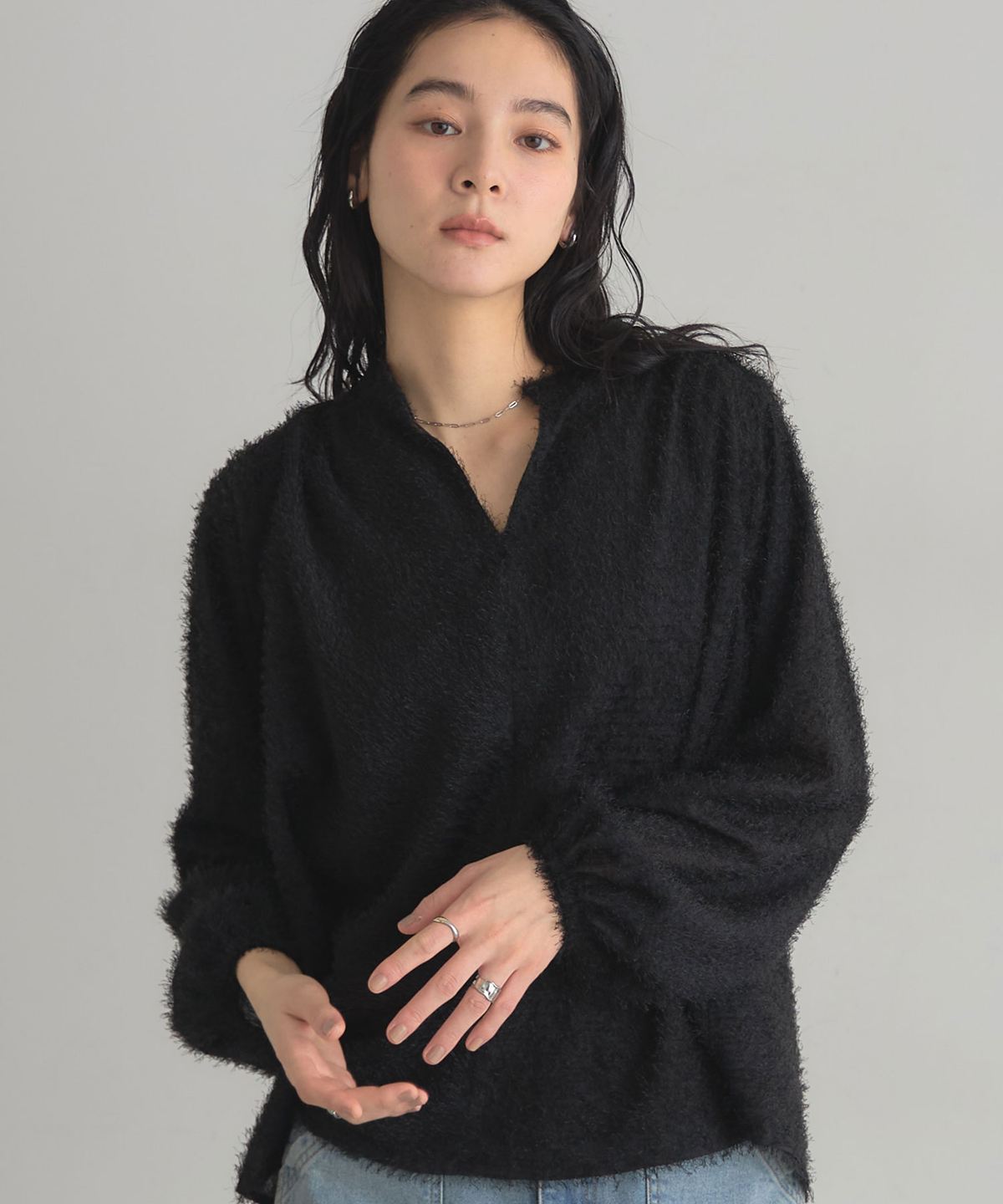 シャギースキッパーブラウス