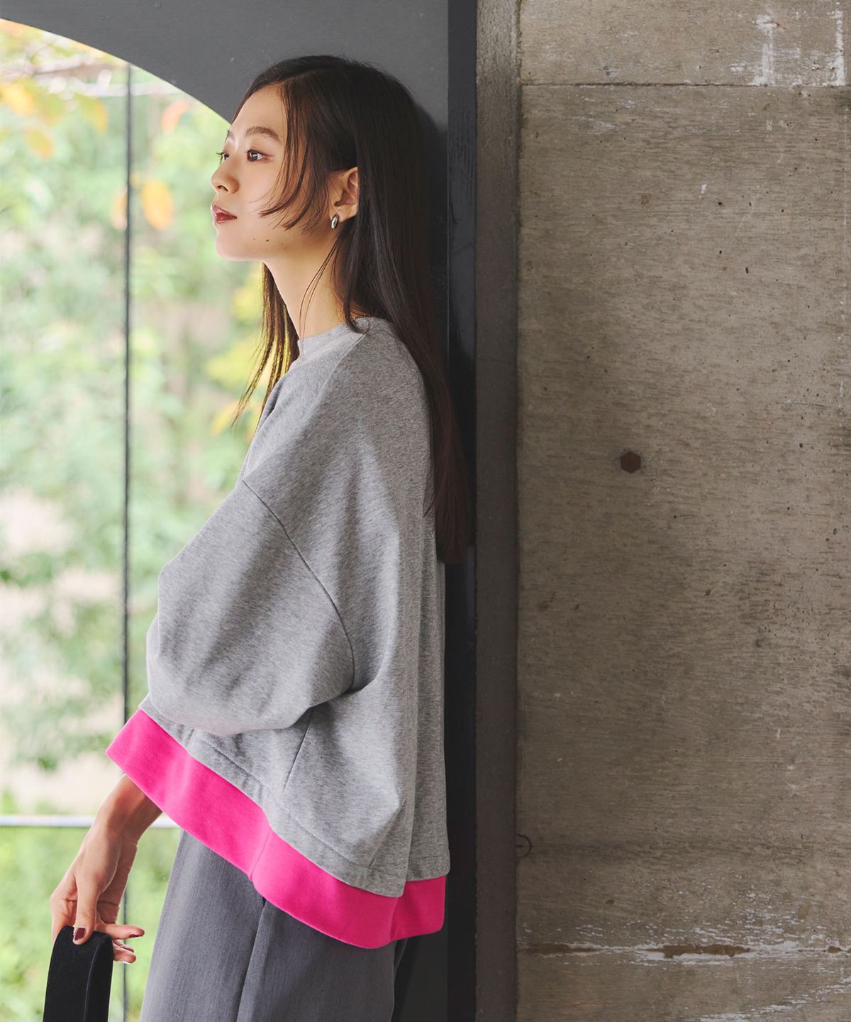 ツートーンスウェット