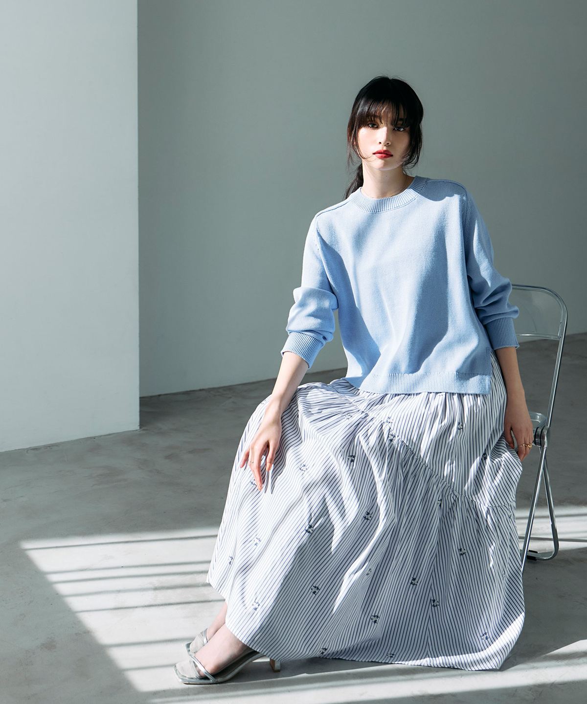 ギャザーフレアスカート