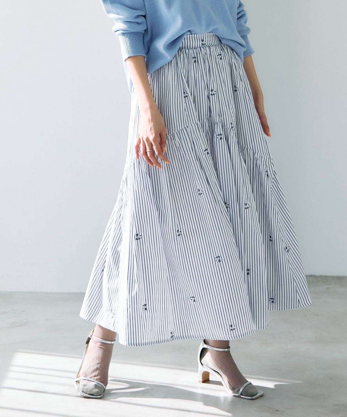 ギャザーフレアスカート