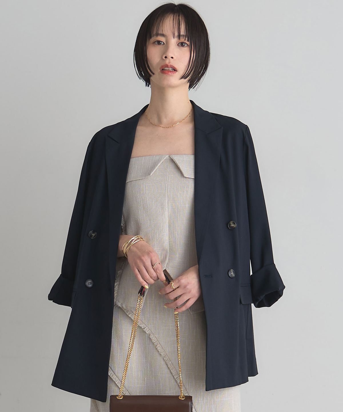 美香さん着用】ツイードビスチェ （セットアップ対応可）