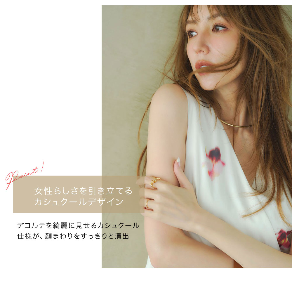 美香さん着用】ブラードフラワーカシュクールワンピース