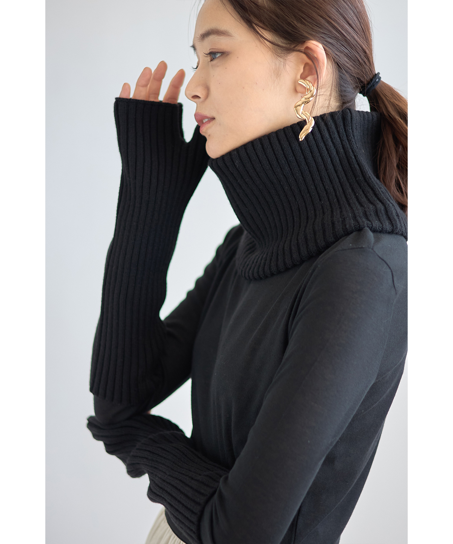 リブネックウォーマー＆リブアームウォーマー