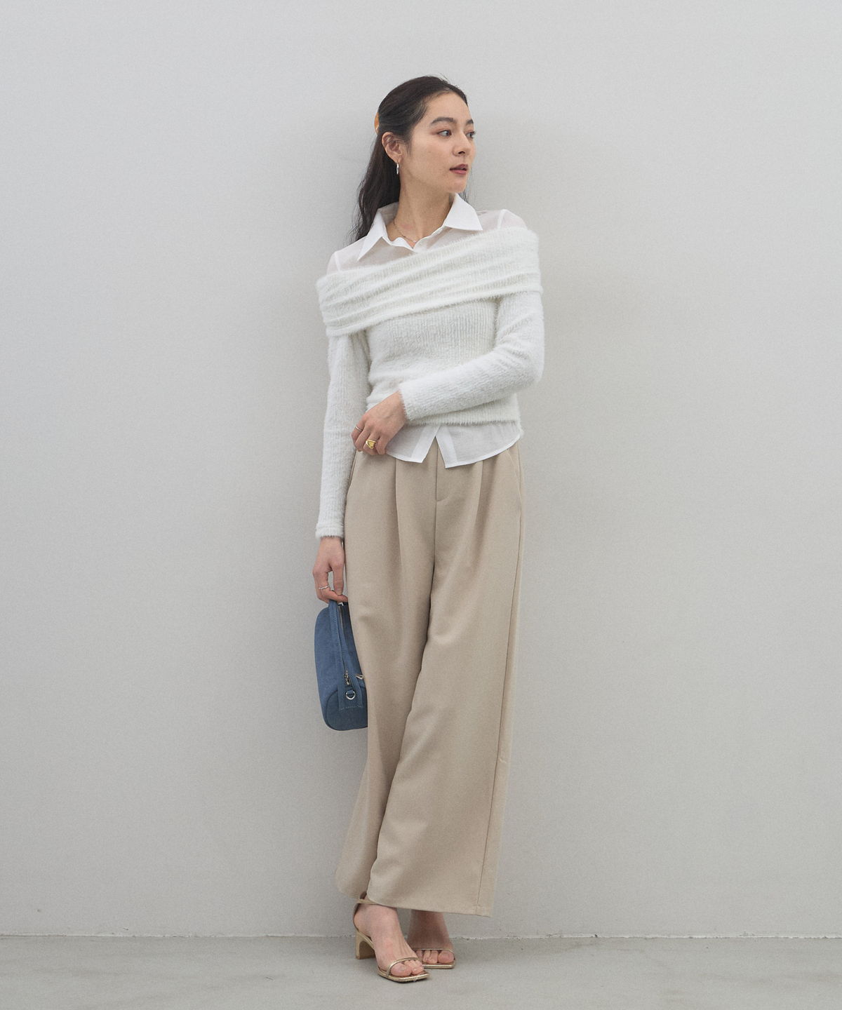 ツイルワイドパンツ