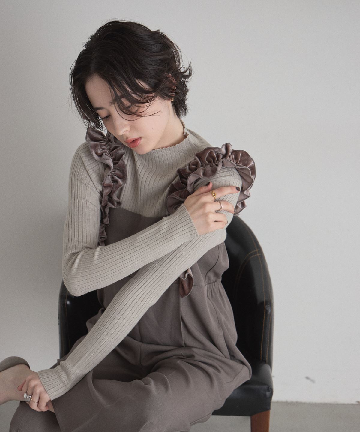 オフィシャルサイト限定】ベロアフリルオールインワン