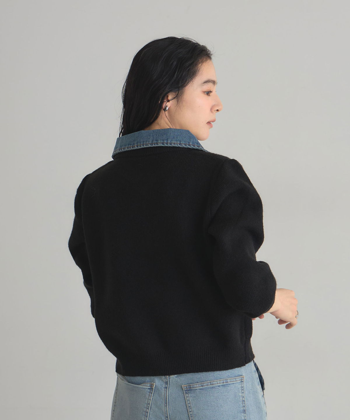 オフィシャルサイト限定】デニムニットWZIPカーディガン