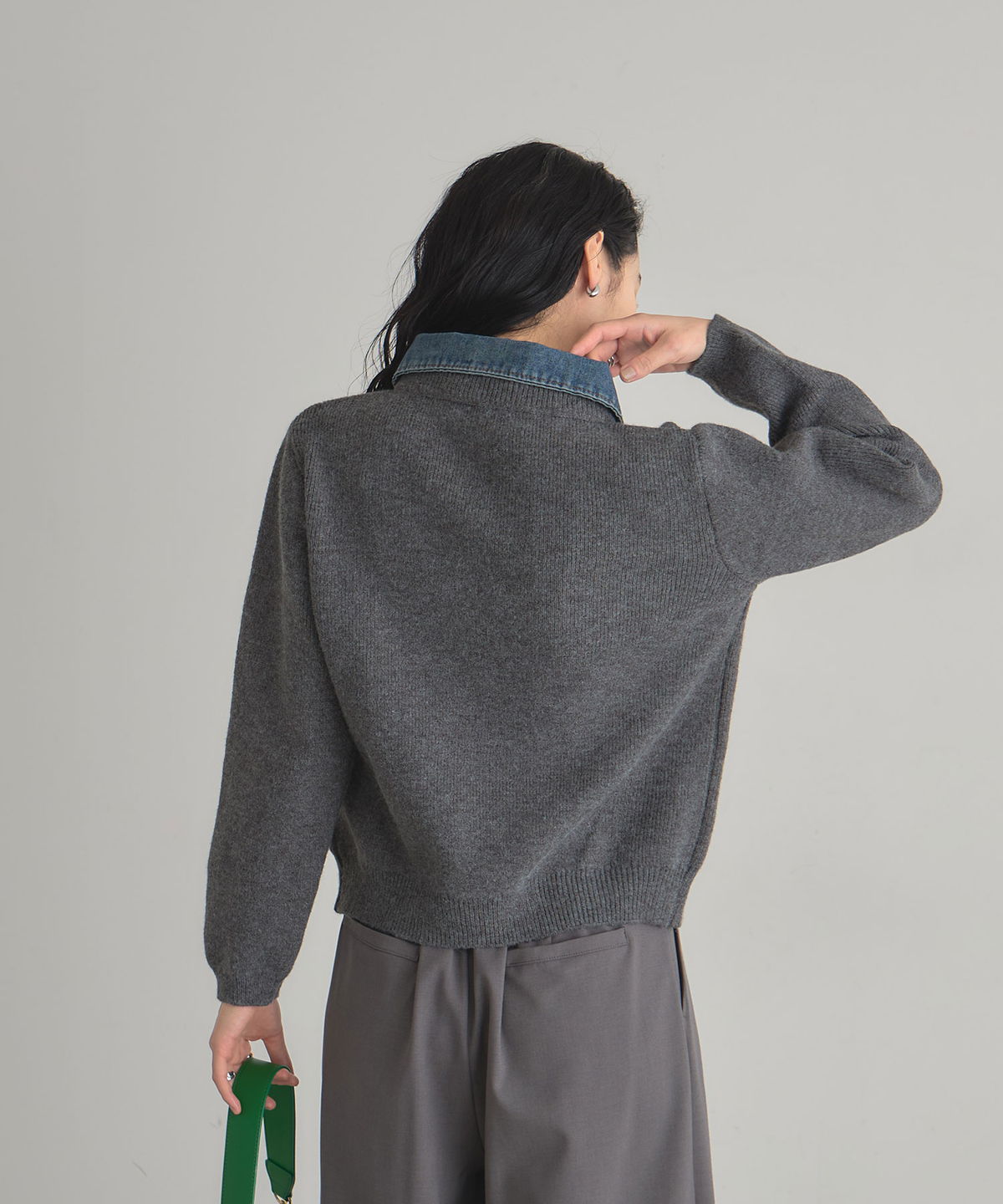 オフィシャルサイト限定】デニムニットWZIPカーディガン