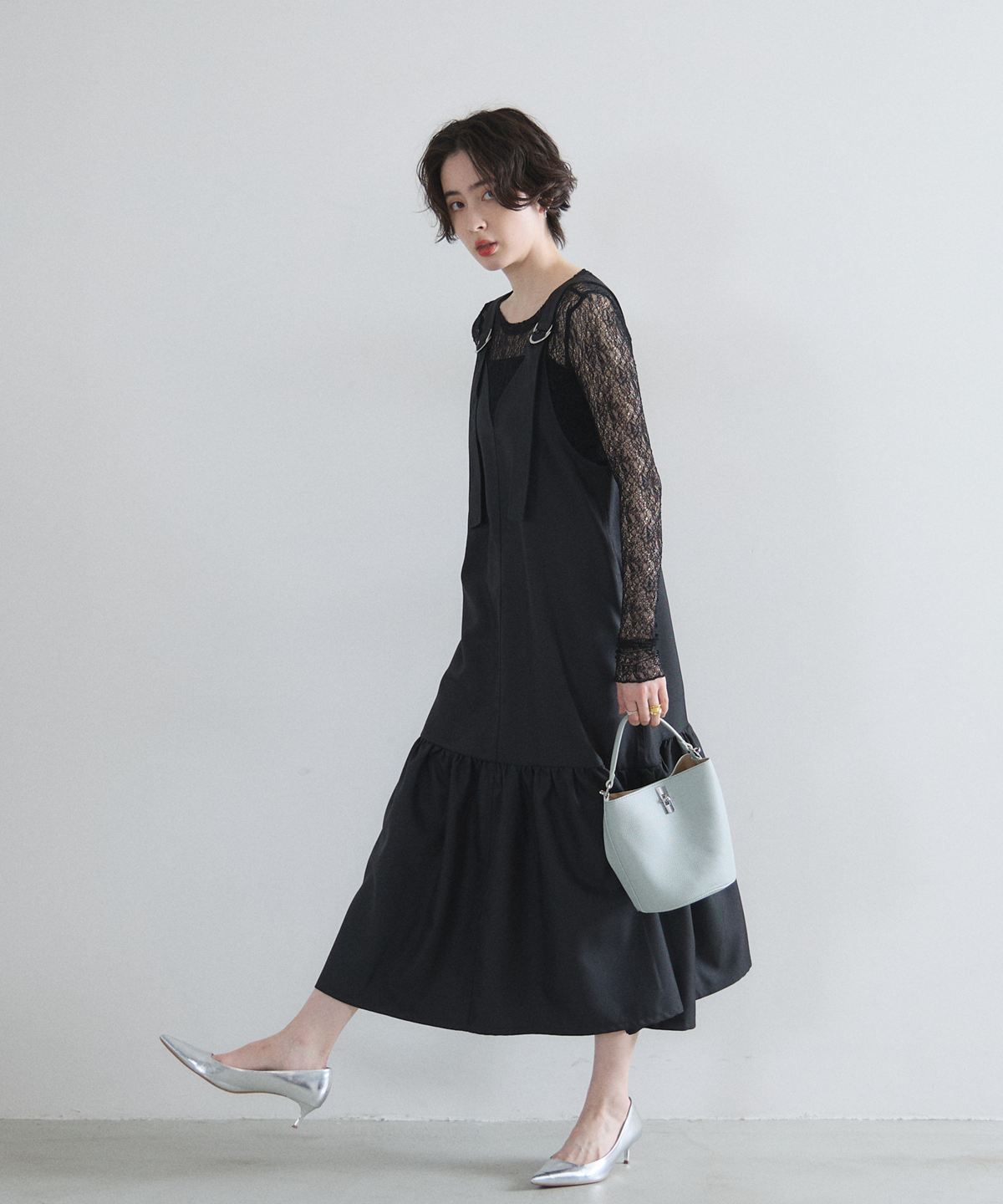 オフィシャルサイト限定】ツイルティアードジャンスカ