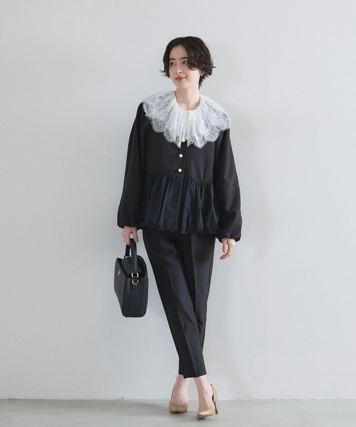 オフィシャルサイト限定】バルーンペプラムジャケット