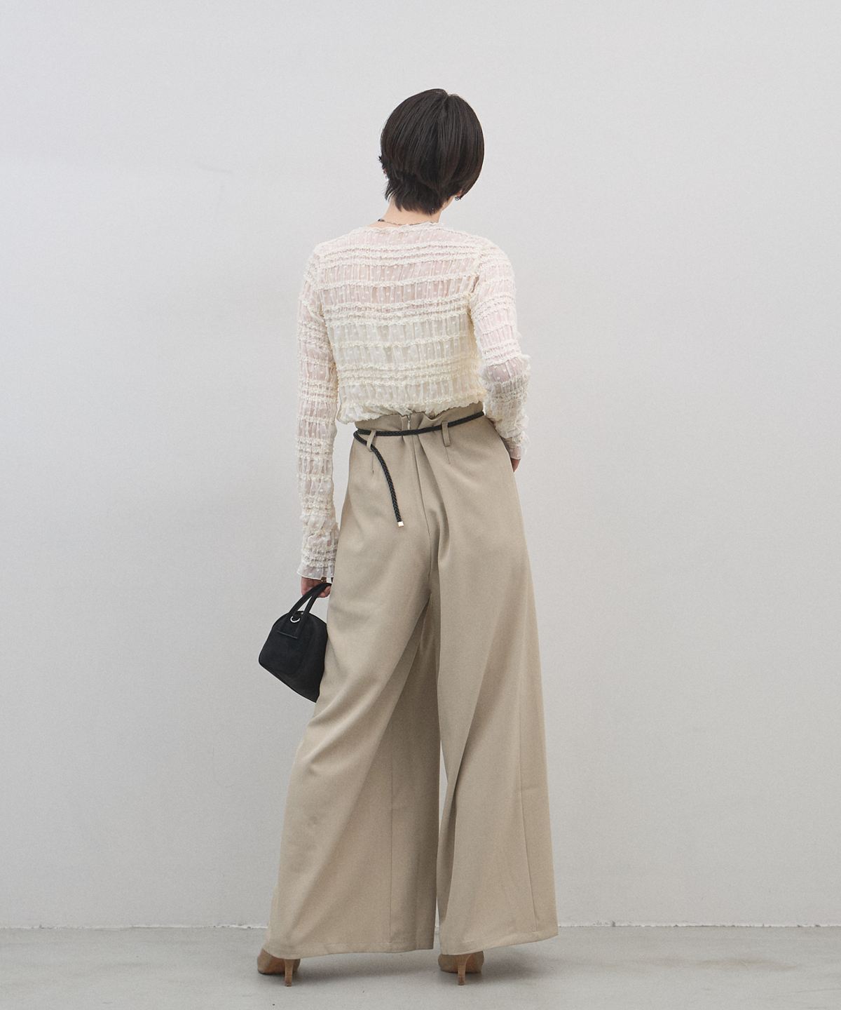 オフィシャルサイト限定】ベルト付きタッグ入りワイドパンツ