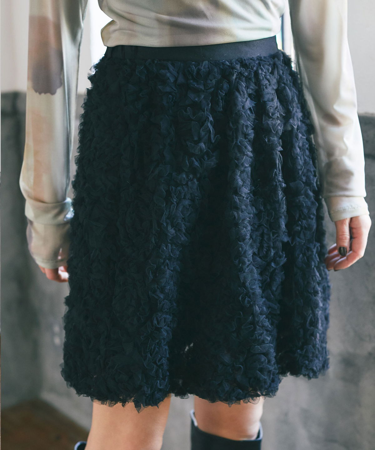 ARVELLIA】TULLE BALLOON SKIRT