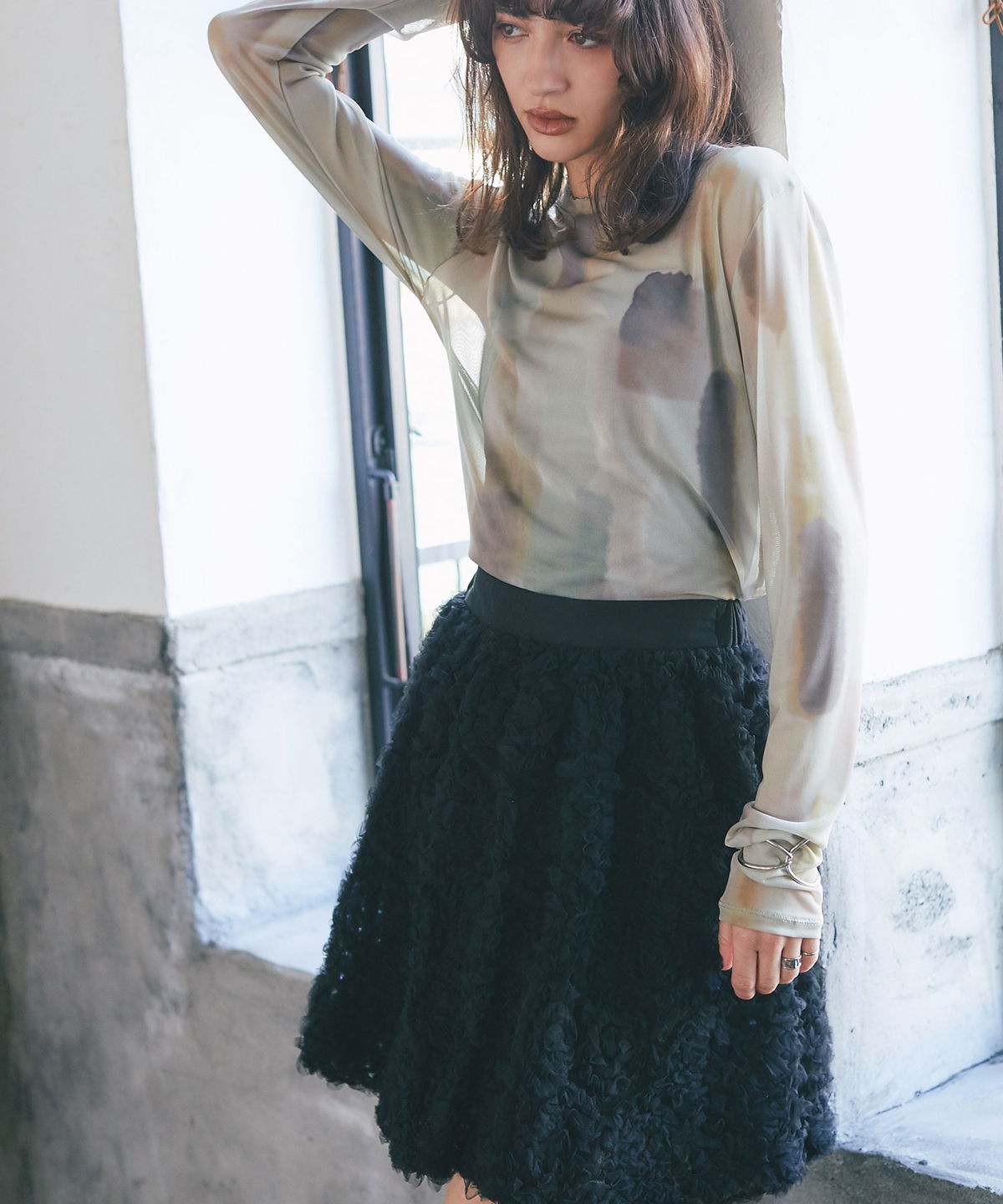 ARVELLIA】TULLE BALLOON SKIRT