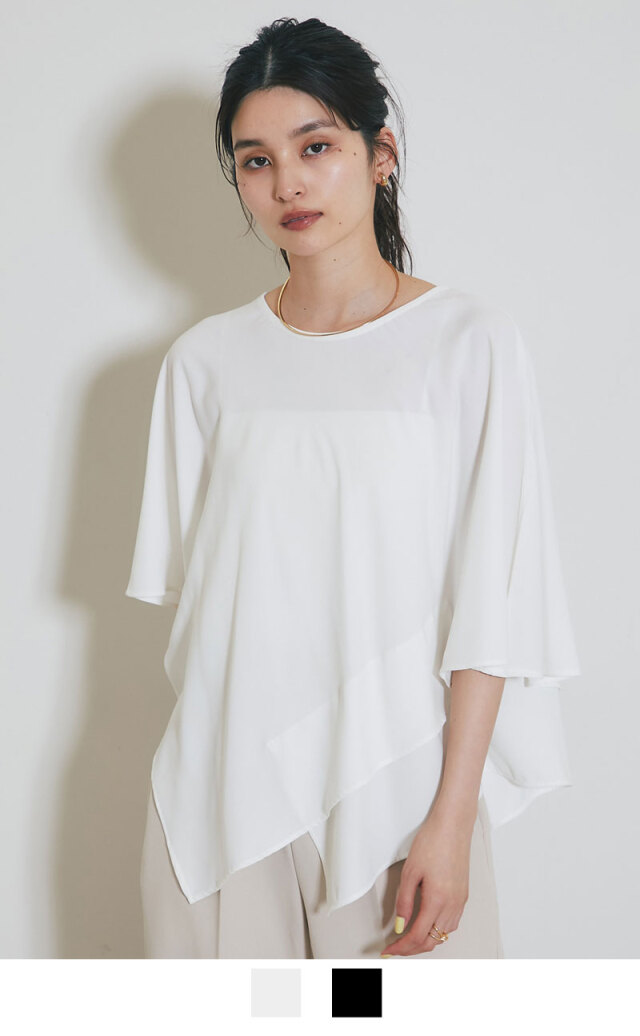 レーススリーブブラウス